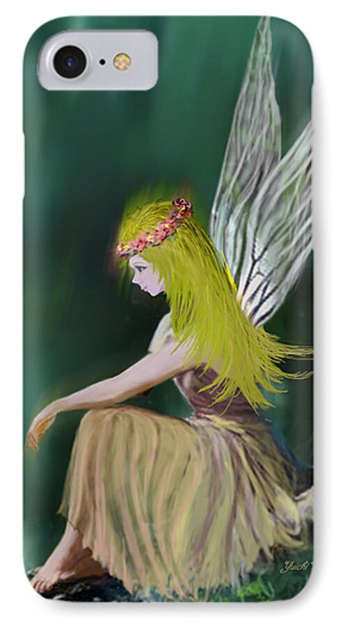 Fairy iPhone 7 Case featuring the digital art Tree Fairy by Yuichi Tanabe