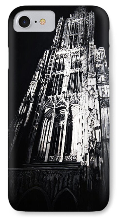Painting iPhone 7 Case featuring the painting Ulmer Muenster 2 by Christian Klute