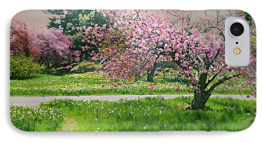 Nybg iPhone 7 Case featuring the photograph Under the Cherry Tree by Diana Angstadt