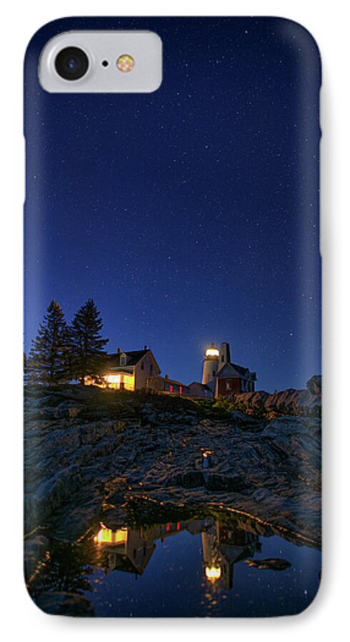Pemaquid Point Lighthouse iPhone 7 Case featuring the photograph Under the Stars at Pemaquid Point by Rick Berk