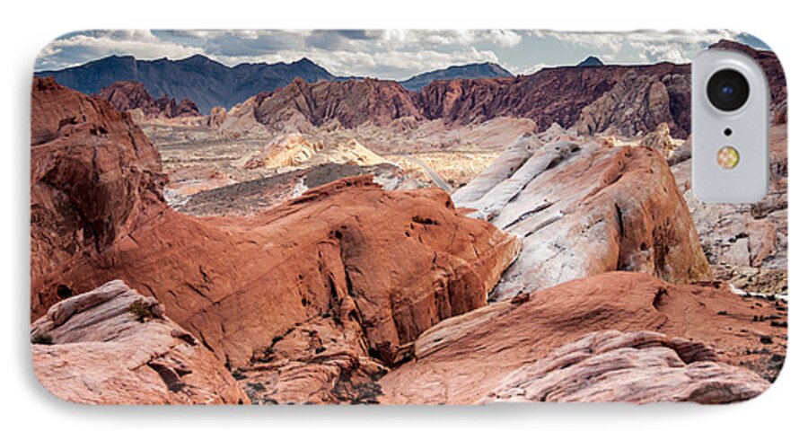 Valley Of Fire iPhone 7 Case featuring the photograph Valley of Fire Expanse by Jason Moynihan
