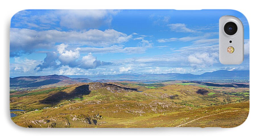 Ballycullane iPhone 7 Case featuring the photograph View of the mountains and valleys in Ballycullane in Kerry Irela by Semmick Photo