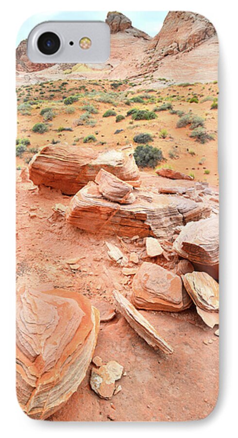 Valley Of Fire State Park iPhone 7 Case featuring the photograph Wash 4 in Valley of Fire by Ray Mathis