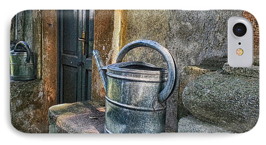 Watering Cans iPhone 7 Case featuring the photograph Watering Cans by Diana Haronis
