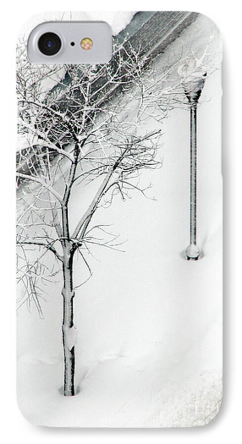 Black iPhone 7 Case featuring the photograph When Nature Quiets the City by Dana DiPasquale