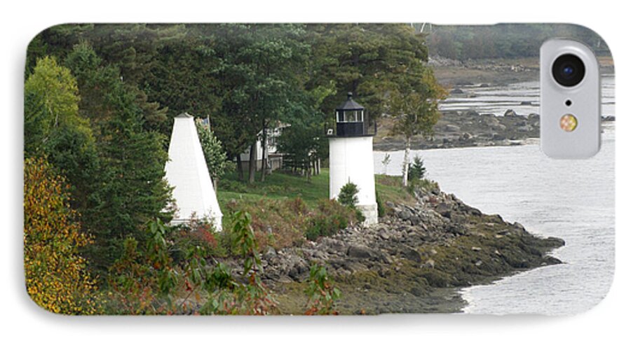 Maine iPhone 7 Case featuring the photograph Whitlock Mill Lighthouse by George Jones