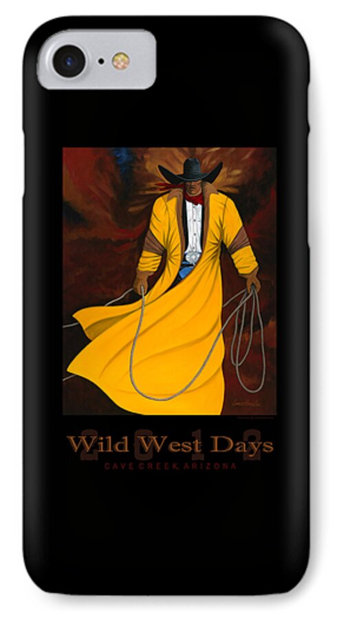 Cave Creek Wild West Days iPhone 7 Case featuring the painting Wild West Days 2012 by Lance Headlee