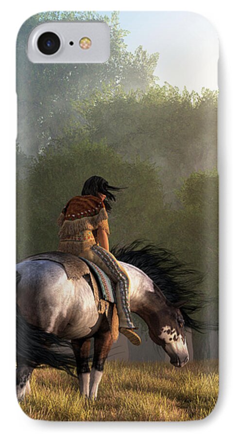 Wind Of The Forest iPhone 7 Case featuring the digital art Wind of the Forest by Daniel Eskridge