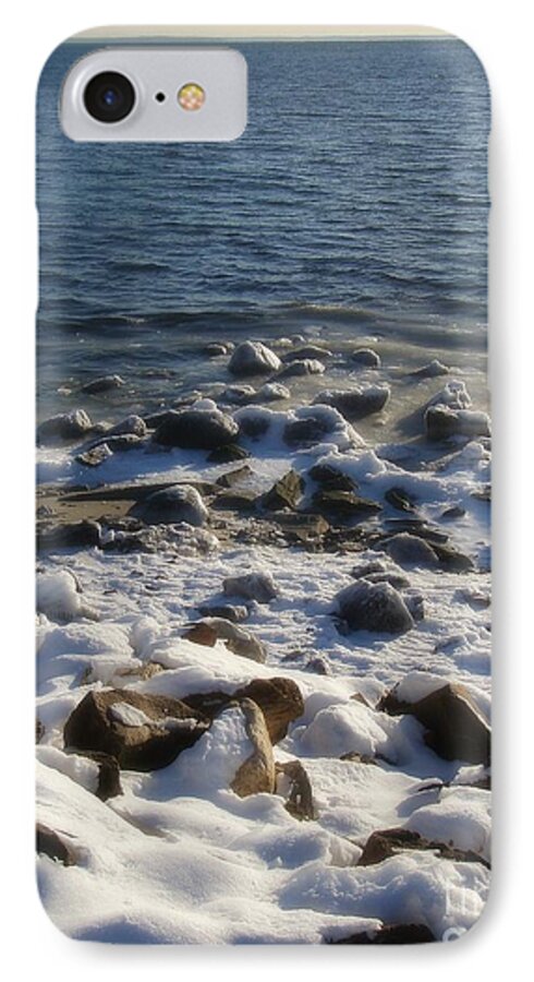 Winter iPhone 7 Case featuring the photograph Winter on the Long Island Sound by Kristine Nora