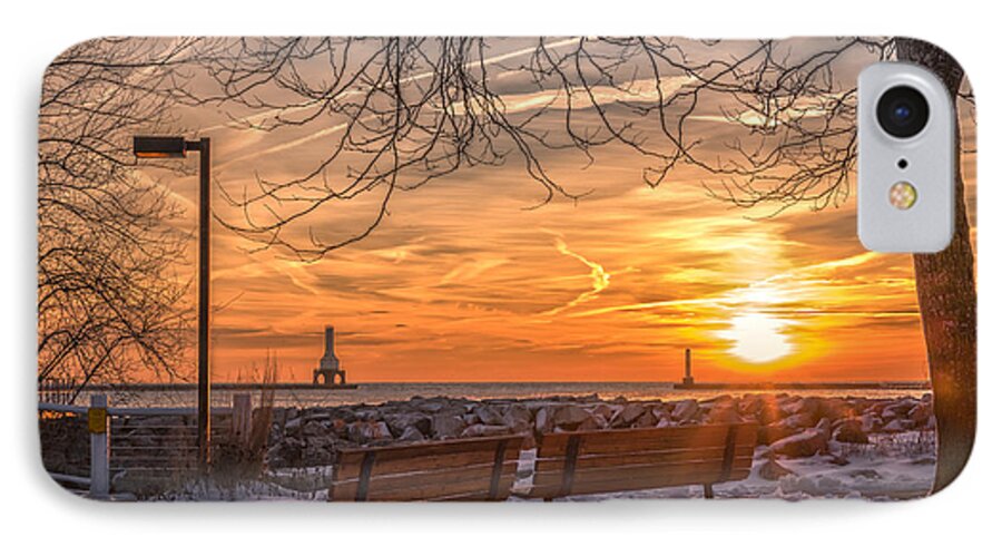 Sunrise iPhone 7 Case featuring the photograph Winter Sunrise in the Park by James Meyer
