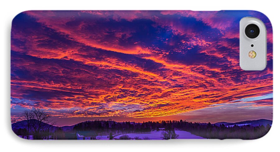Sunrise iPhone 7 Case featuring the photograph Winter Sunrise by Tim Kirchoff