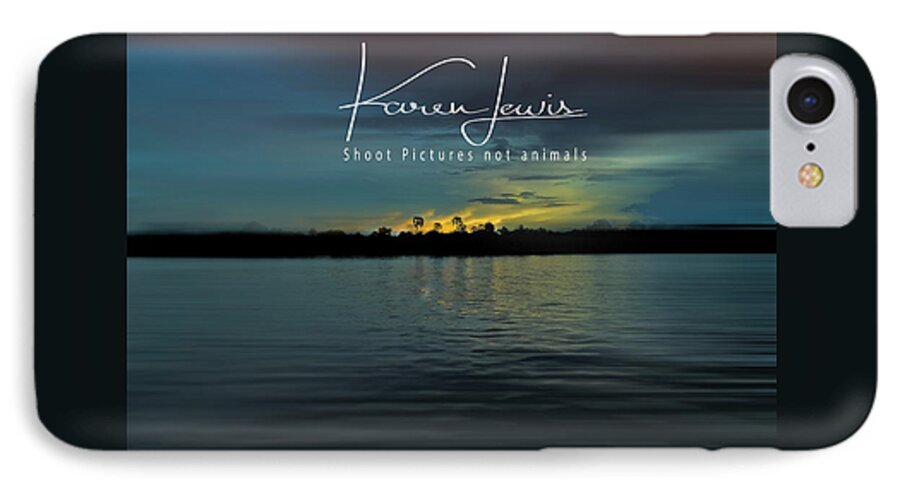 Zambia iPhone 7 Case featuring the photograph Zambezi Sunset by Karen Lewis
