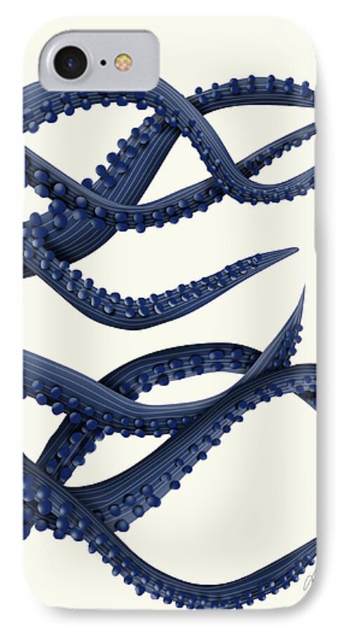 Geurig Uitschakelen Belang Giant Octopus Blue Triptych C iPhone 7 Case by Fab Funky - Fine Art America