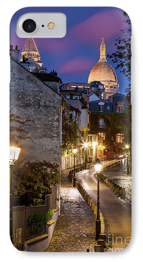 Montmartre iPhone 7 Case featuring the photograph Montmartre Twilight #2 by Brian Jannsen