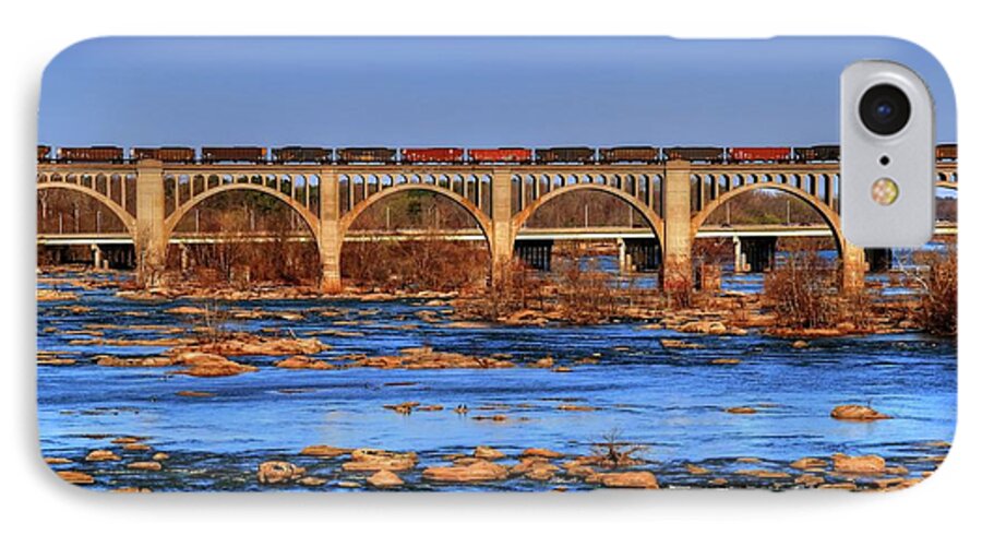 Rva iPhone 7 Case featuring the photograph Morning Train by Kelvin Booker