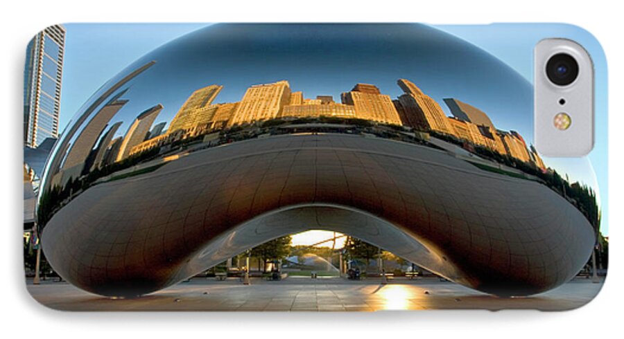 Arc iPhone 7 Case featuring the photograph Sunrise In Cloudgate by Martin Konopacki