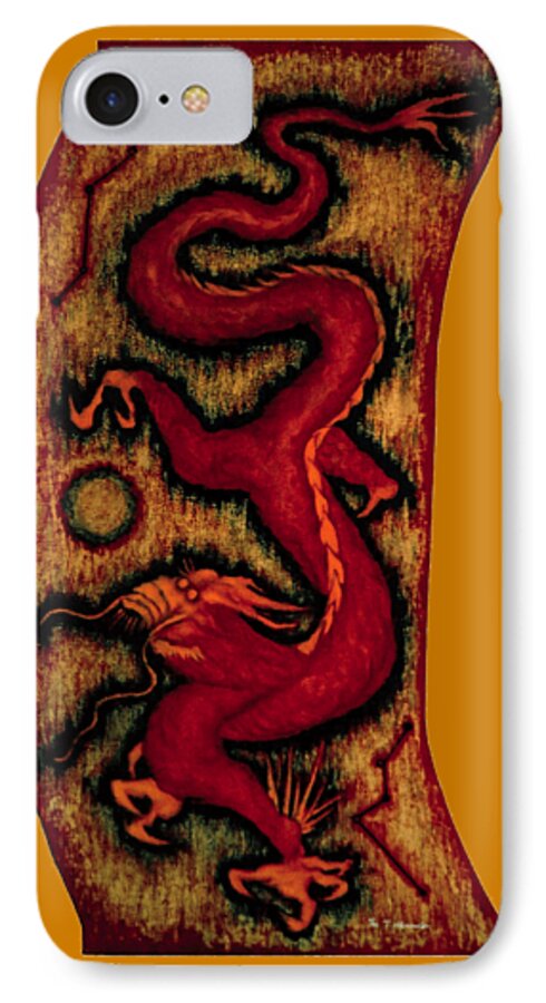 Google Images iPhone 7 Case featuring the painting Dragon #2 by Fei A