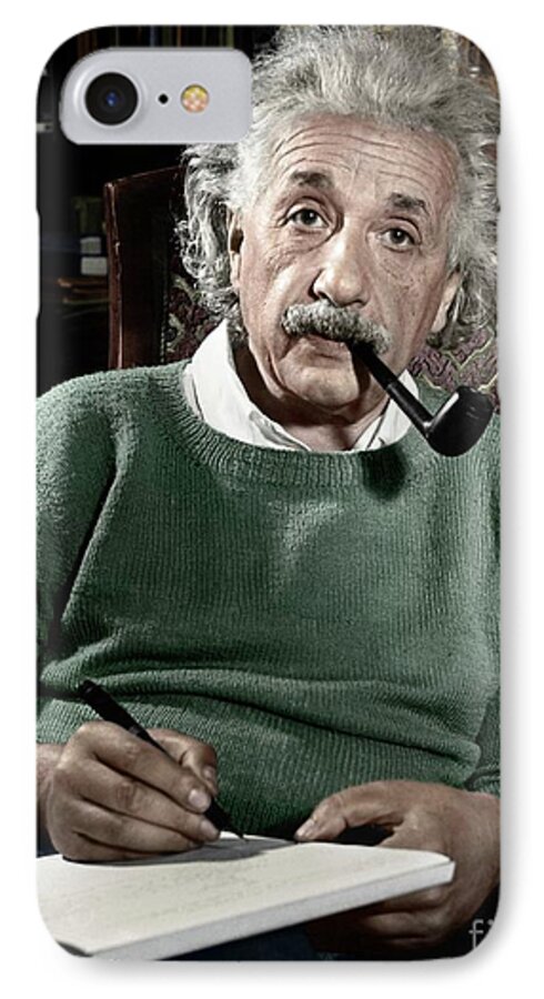 1940 iPhone 7 Case featuring the photograph Albert Einstein by Granger