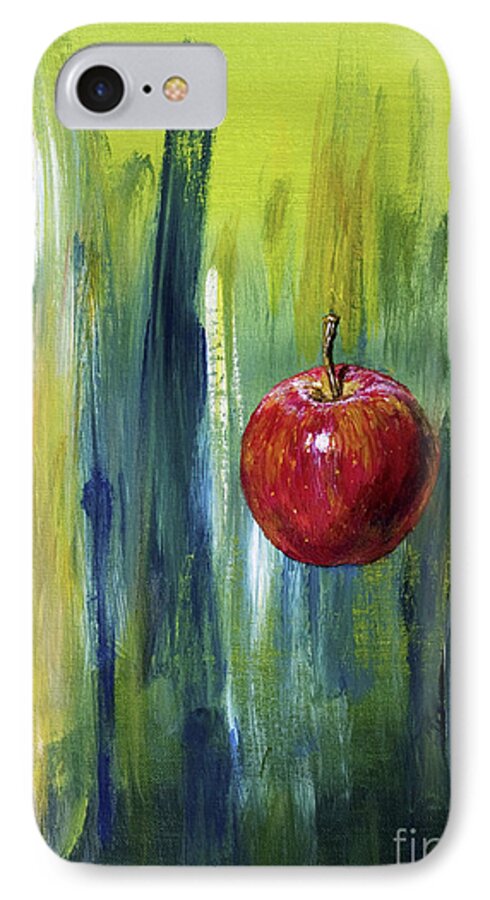 Apple iPhone 7 Case featuring the painting Apple by Arturas Slapsys