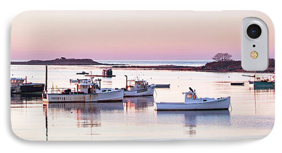 Cape Porpoise iPhone 7 Case featuring the photograph Cape Porpoise Harbor Panorama by Eric Gendron
