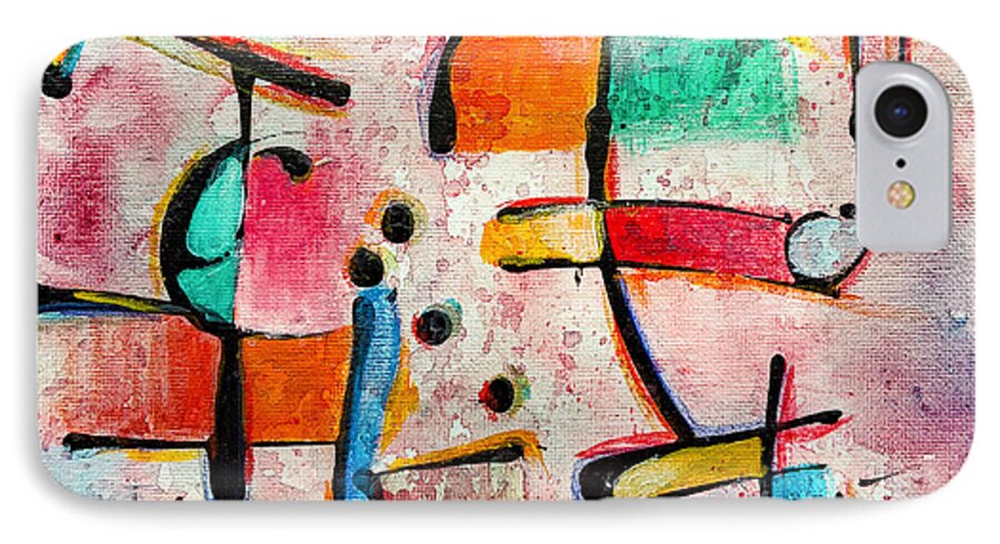 Abstract iPhone 7 Case featuring the painting Expression # 12 by Jason Williamson