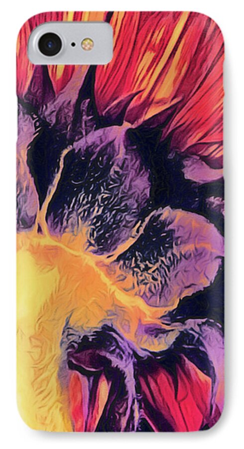 Follow The Sun iPhone 7 Case featuring the digital art Follow the Sun by Susan Maxwell Schmidt