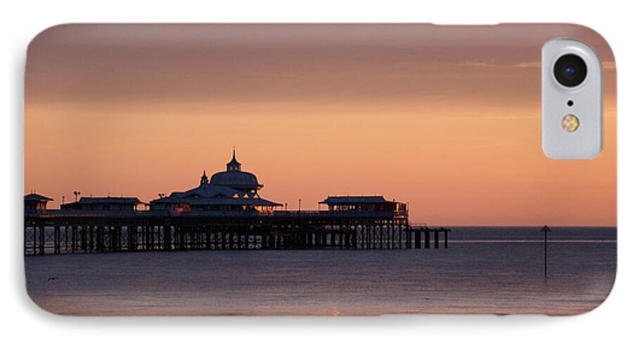Sea iPhone 7 Case featuring the photograph Llandudno pier at dawn by Christopher Rowlands