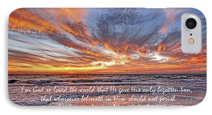 Scripture iPhone 7 Case featuring the photograph Love Personified by HH Photography of Florida