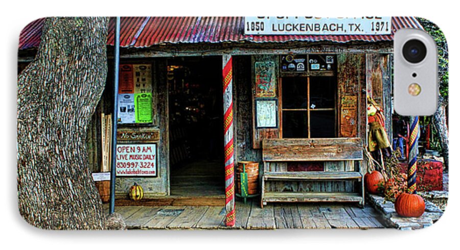 Luckenbach iPhone 7 Case featuring the photograph Luckenbach Texas by Judy Vincent