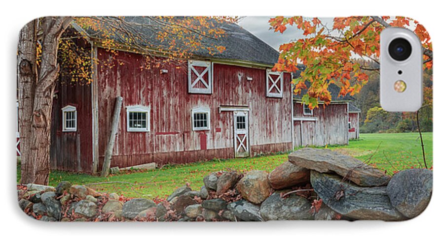 Rural America iPhone 7 Case featuring the photograph New England Barn by Bill Wakeley
