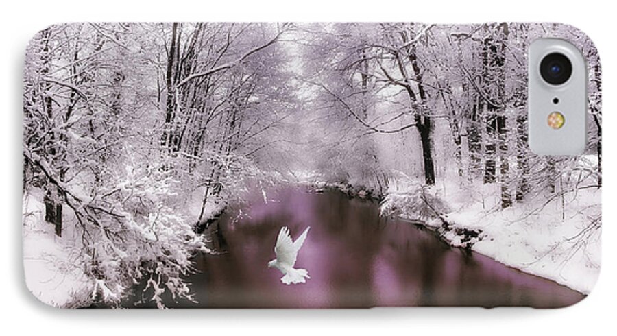 Snow iPhone 7 Case featuring the photograph Peace on Earth  by Jessica Jenney