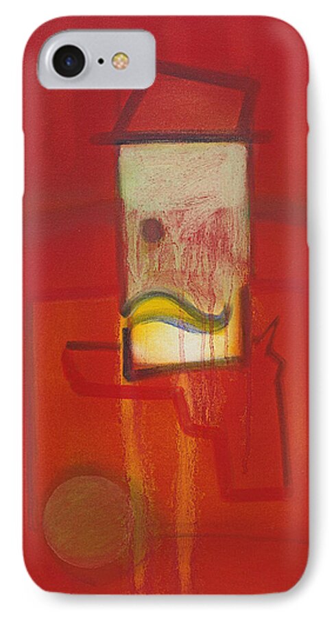 Red iPhone 7 Case featuring the painting Shadow of a Gunman by Charles Stuart