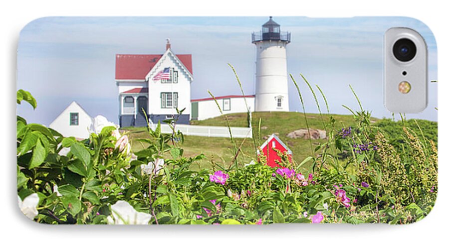 Summer At Nubble Light iPhone 7 Case featuring the photograph Summer at Nubble Light by Eric Gendron