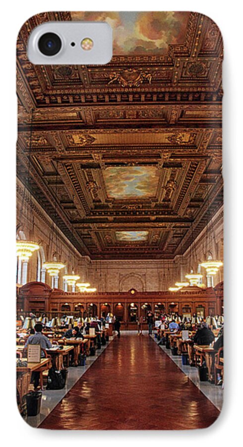 New York Public Library iPhone 7 Case featuring the photograph The Rose Reading Room II by Jessica Jenney