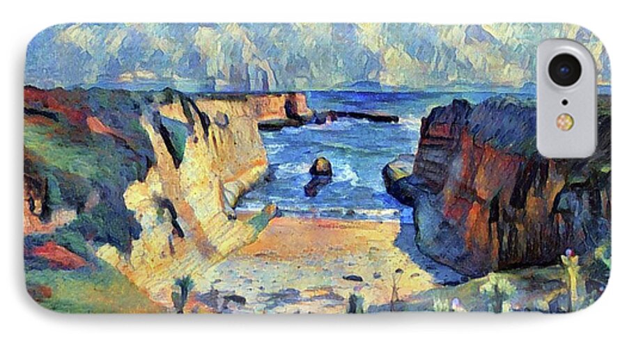 Beach iPhone 7 Case featuring the painting Wilder Ranch Trail by Denise Deiloh