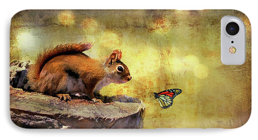 Wildlife iPhone 7 Case featuring the photograph Woodland Wonder by Lois Bryan