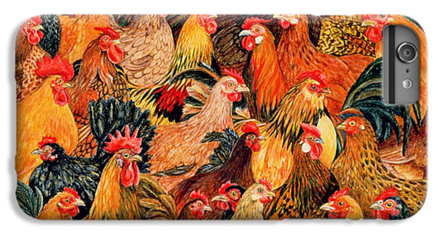 Chicken iPhone 7 Plus Case featuring the painting Fine Fowl by Ditz