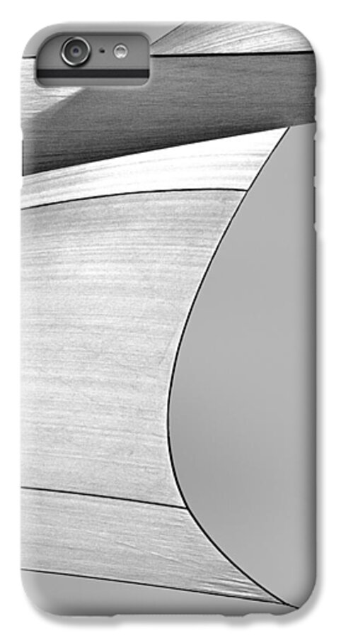 Abstract Sailcloth Canvas Black And White Nautical Sailboat Sailboats Boat Boats Design Sailing Bob Orsillo Corporate Decor Decorative Boating Modern Industrial Mancave Art Fine Art Decor Decorative Home Office Gallery Frame Shop Collect Collectible Loft Inspirational Motivation Motivational Zen Meditation Meditate Metaphysical Transcendental Existential Man Cave Yacht Yachting Peaceful Serene Calming Uplifting Interior Designflowingsky Orsillo iPhone 7 Plus Case featuring the photograph Sailcloth Abstract Number 4 by Bob Orsillo