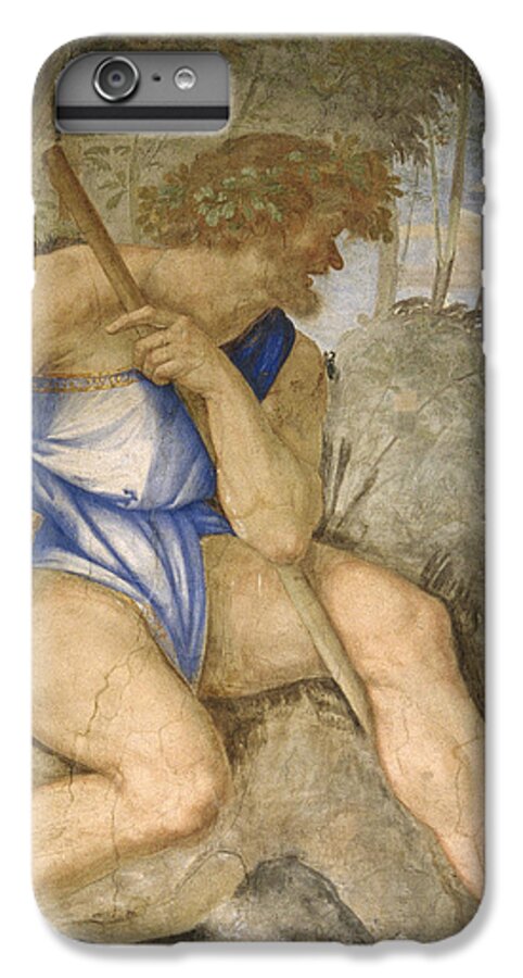 Art iPhone 7 Plus Case featuring the photograph Baldassare Peruzzi 1481-1536. Italian Architect And Painter. Villa Farnesina. Polyphemus. Rome by Baldassarre Peruzzi