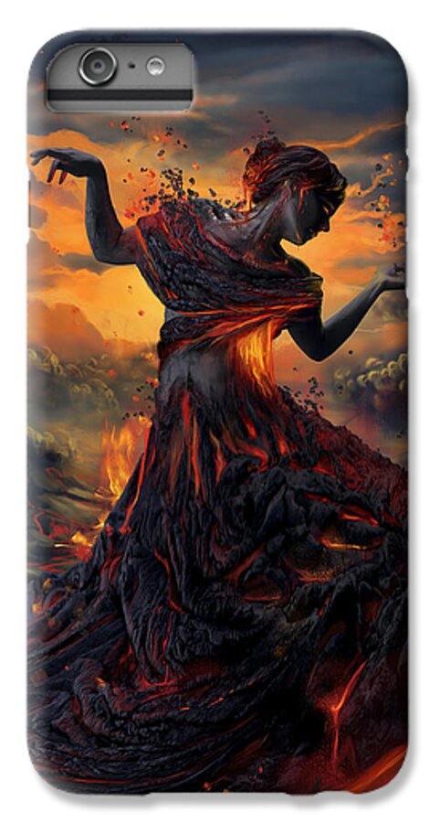 Fire iPhone 7 Plus Case featuring the digital art Elements - Fire by FireFlux Studios