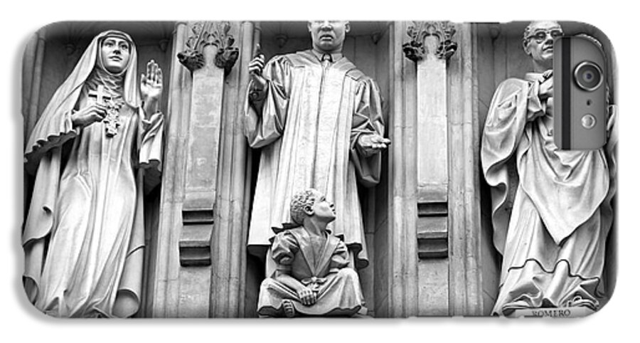 Mlk iPhone 7 Plus Case featuring the photograph Faithful Witnesses -- Martin Luther King Jr Remembered With Bishop Romero and Duchess Elizabeth by Stephen Stookey