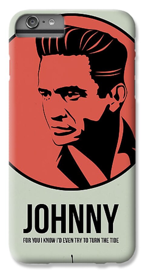 Music iPhone 7 Plus Case featuring the digital art Johnny Poster 2 by Naxart Studio