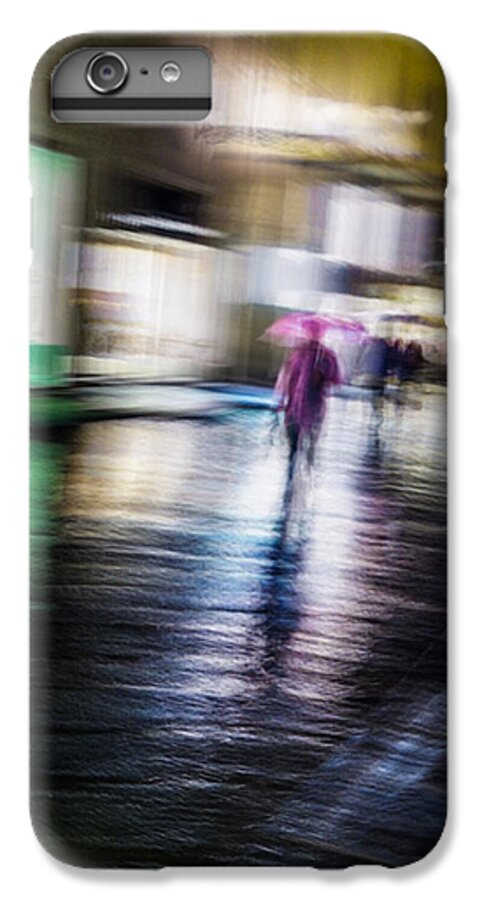 Impressionist iPhone 7 Plus Case featuring the photograph Rainy Streets by Alex Lapidus