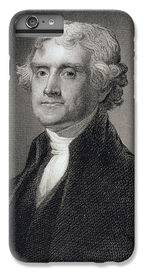 Thomas Jefferson iPhone 7 Plus Case featuring the painting Thomas Jefferson by Gilbert Stuart