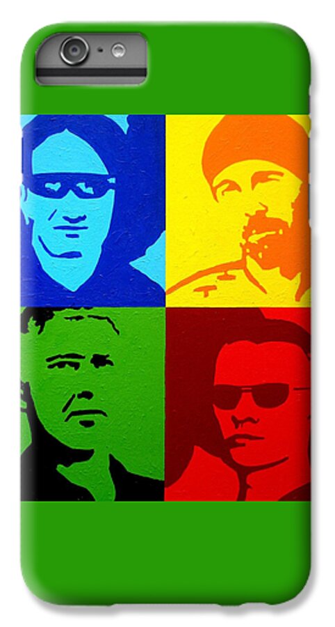 Acrylic iPhone 7 Plus Case featuring the painting U2 by John Nolan