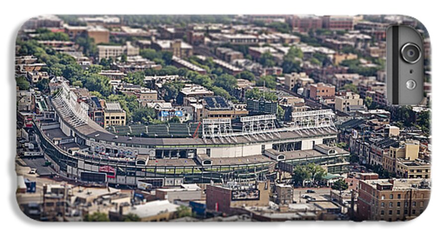 3scape iPhone 7 Plus Case featuring the photograph Wrigley Field - Home of the Chicago Cubs by Adam Romanowicz