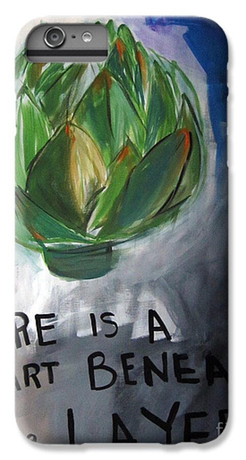 Artichoke iPhone 7 Plus Case featuring the painting Artichoke by Linda Woods