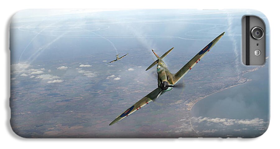 Battle Of Britain iPhone 7 Plus Case featuring the photograph Battle of Britain Spitfires over Kent #2 by Gary Eason