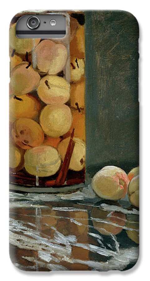 Claude Monet iPhone 7 Plus Case featuring the painting Jar of Peaches #8 by Claude Monet