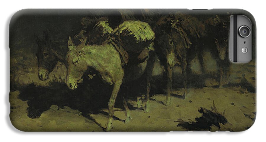 Remington iPhone 7 Plus Case featuring the painting A Pack Train by Frederic Remington